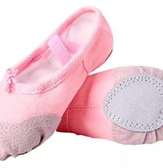 zapatillas de ballet con refuerzo rosa